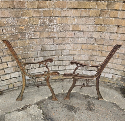 Vintage cast iron - iron, bench