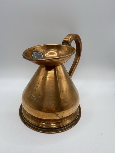 Vintage copper pint - vintage, 1/2