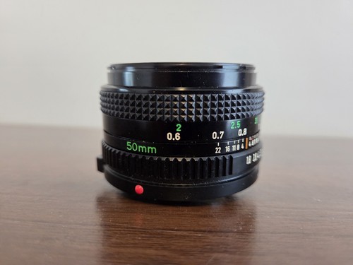 Canon 50mm 8 manual - fd, f1.8