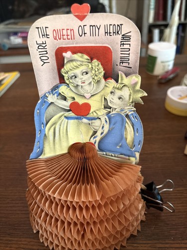 Vintage valentine card fold - vintage,