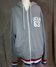 UCLA Zipped Sweatshirt Hoodie Grey 63 XXL Preowned 