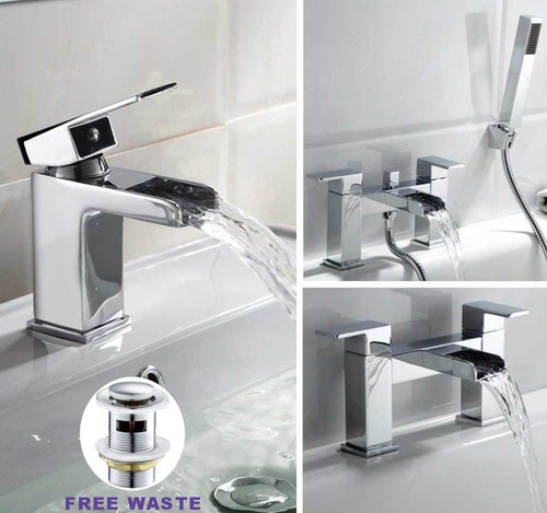 New square waterfall bathroom - square,