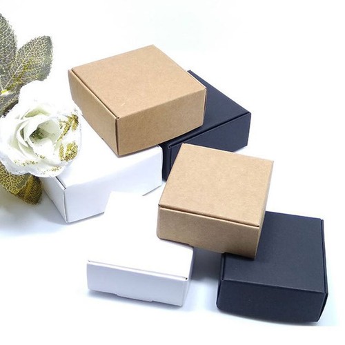 50pcs kraft paper candy box - kraft,