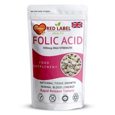 Folic Acid 400mcg Vitamin B9