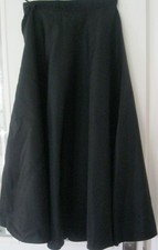 Vintage black taffeta skirt