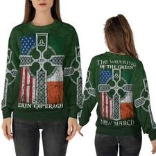 Erin Go Bragh Ugly Sweater Happy St Patricks Day Sweater Crewneck Celtic