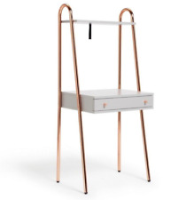 Habitat Valence 1 Drawer Ladder Desk - Grey | Home Office Desk with Storage Draw