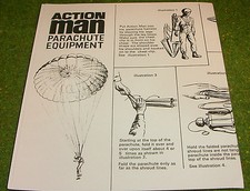 VINTAGE ACTION MAN 40th MANUAL LEAFLET PARACHUTE EQUIPMENT 