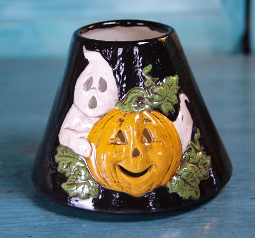 Halloween ceramic candle - ceramic, jar