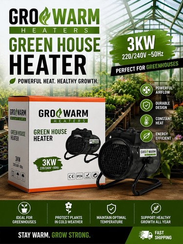 Greenhouse heater 3kw - greenhouse,