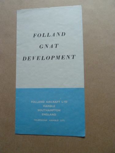 Folland gnat development - folland,