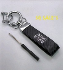 Mini Union Jack Keyring Car