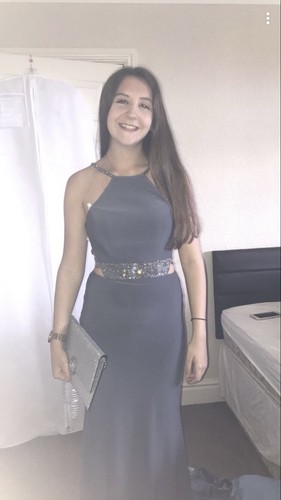 Charcoal halter neck maxi - neck, maxi/