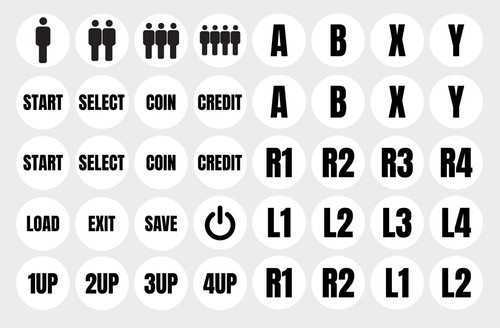 Die cut arcade - die-cut, button
