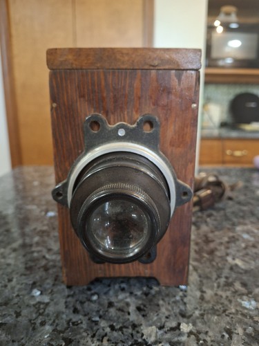 Antique glass slide projector