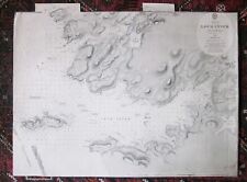 1884 Loch Inver & Loch Roe Scotland Victorian Admiralty Chart Scottish Map RARE