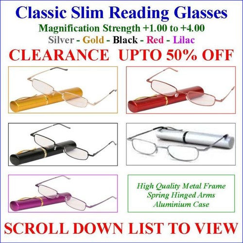 Classic slim reading glasses - slim,