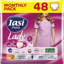 48 x Peach Colour Incontinence Pants Women | Pull-Ups Pants | Size S, M, L