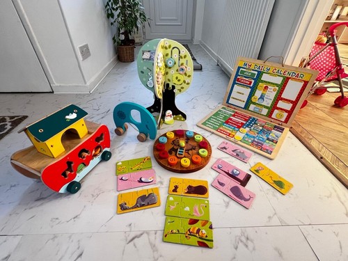Various wooden toys - wooden,
