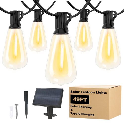 49ft solar lights - , outdoor