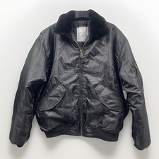 Jacket Flyers Cold Weather Type CWU-36/P Size XL Puff Black Bomber Biker Warm 