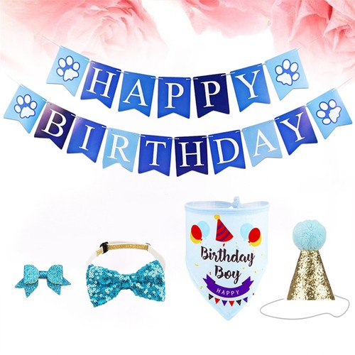 Reusable blue dog - blue, birthday