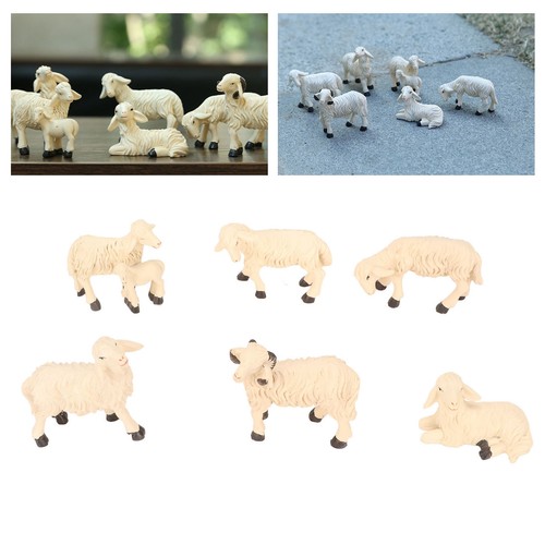 6pcs miniature sheep - 6pcs,