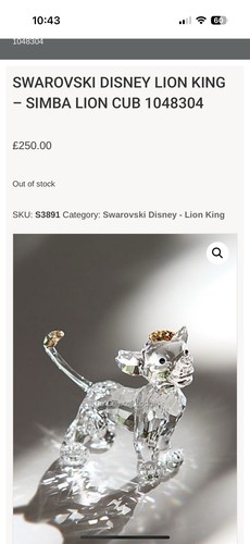 Swarovski disney lion king - swarovski,
