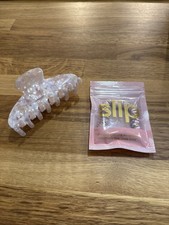 Slip Pure Silk Skinny Scrunchie Pink Plus Hair Grip New From Harvey Nichols 