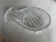 Magnificent Waterford Crystal Cut Pineapple Shaped Fish Spoon Rest  Bowl