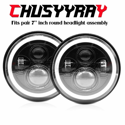 Dot 7inch round led headlights - led,