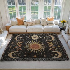 Celestial Sun and Moon Woven