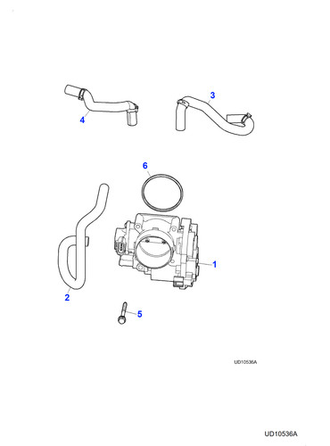 Jaguar throttle body hose - jaguar,