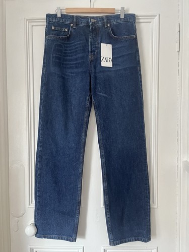 New zara relaxed straight - new,