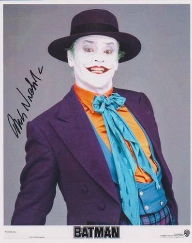 Jack nicholson signed batman - nicholson,