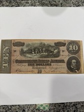 1864 $1 Confederate Civil War