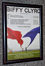BIFFY CLYRO A4 FRAMED only revolutions 2010 ALBUM TOUR original promo art poster
