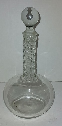 Vintage clear glass decanter - vintage,