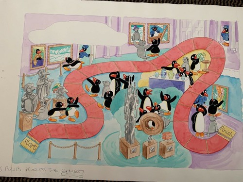 Pingu original artwork - pingu,
