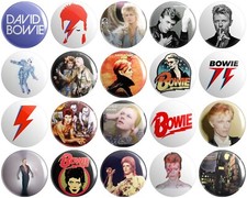 20 x David Bowie BUTTON PIN