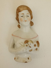 Antique porcelain half doll
