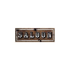 Saloon Western Sign Decoration