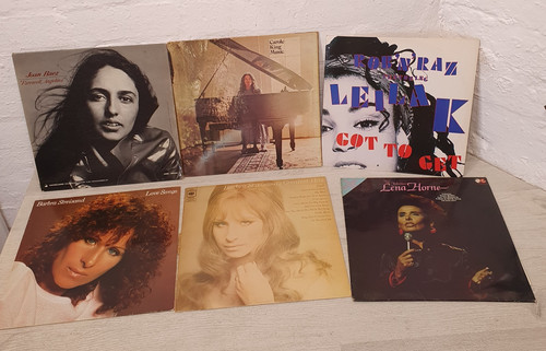 Vintage vinyl records mixed - 6x,