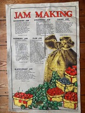 Vintage Unused Linen Tea towel