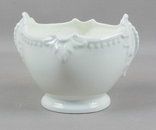 Coalport Roman Small Bowl / Vase White Embossed Bone China England