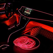 Red 2M LED Car Interior Decor