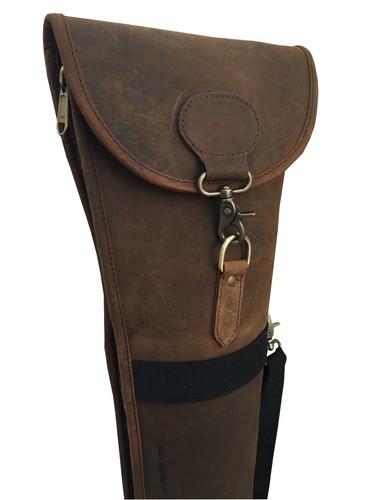 Distressed leather shotgun - distressed,