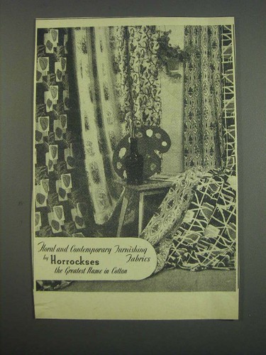 1957 horrockses fabrics - 1957, ad