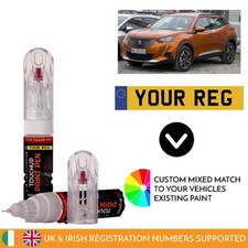 Touch Up Paint Pen For Peugeot 2008 I Mixed By Car Registration Reg Numberplate
