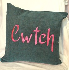 Cwtch , Welsh, Embroidered